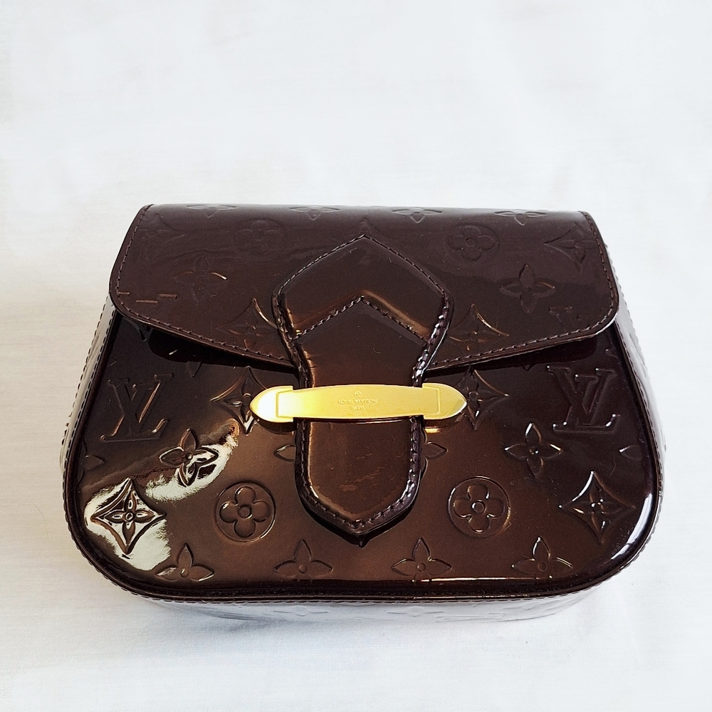Louis Vuitton Dark Burgundy Vernis Clutch